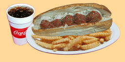 Meatball Sub, Fries & Fountain Drink